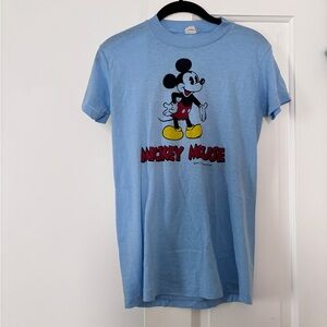 Vintage Blue Mickey Mouse T-Shirt
